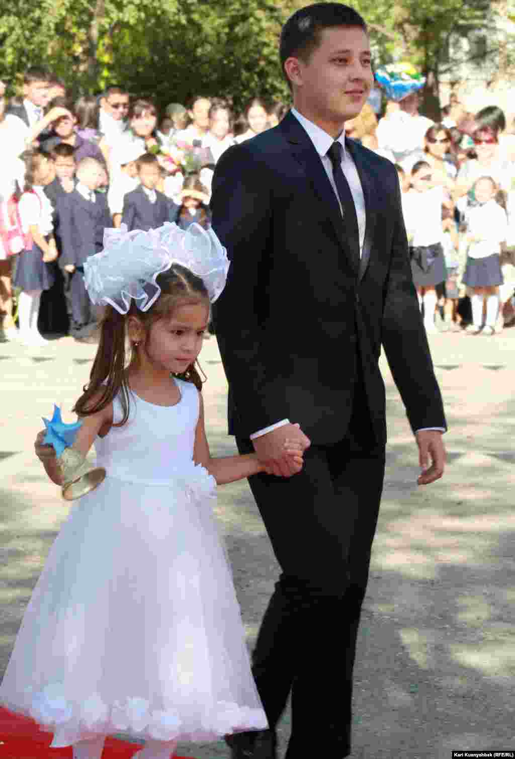 The walk to School No. 141 in Almaty, Kazakhstan.