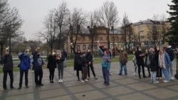 Action in support of Alexei Navalny. Pskov, april 21