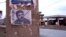 A defaced poster of former Afghan warlord Abdul Rashid Dostum posted in Kabul last year.