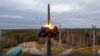 A Yars intercontinental ballistic missile is test-fired as part of Russia's nuclear drills from a launch site in Plesetsk, northwestern Russia, in 2022.