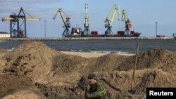 Укріплення в районі Маріупольського морського порту
