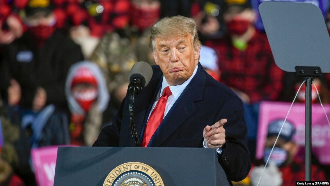 Президент Трамп на митинге 30 сентября