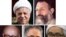 از راست به چپ بهشتی، رفسنجانی،منتظری،بنی صدر،بازرگان