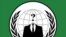 The logo of the group known as Anonymous
