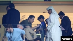 ماسک برای تماشای فینال جام جهانی به قطر سفر کرده بود