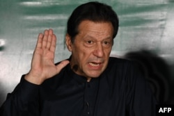 Former Pakistani Prime Minister Imran Khan is languishing in prison and barred from contesting elections. (file photo)