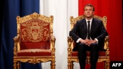 Emmanuel Macron, în aşteptarea ceremoniei de inaugurare, Paris, 14 mai 2017