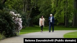 Саломе Зурабишвили и Франк-Вальтер Штайнмайер