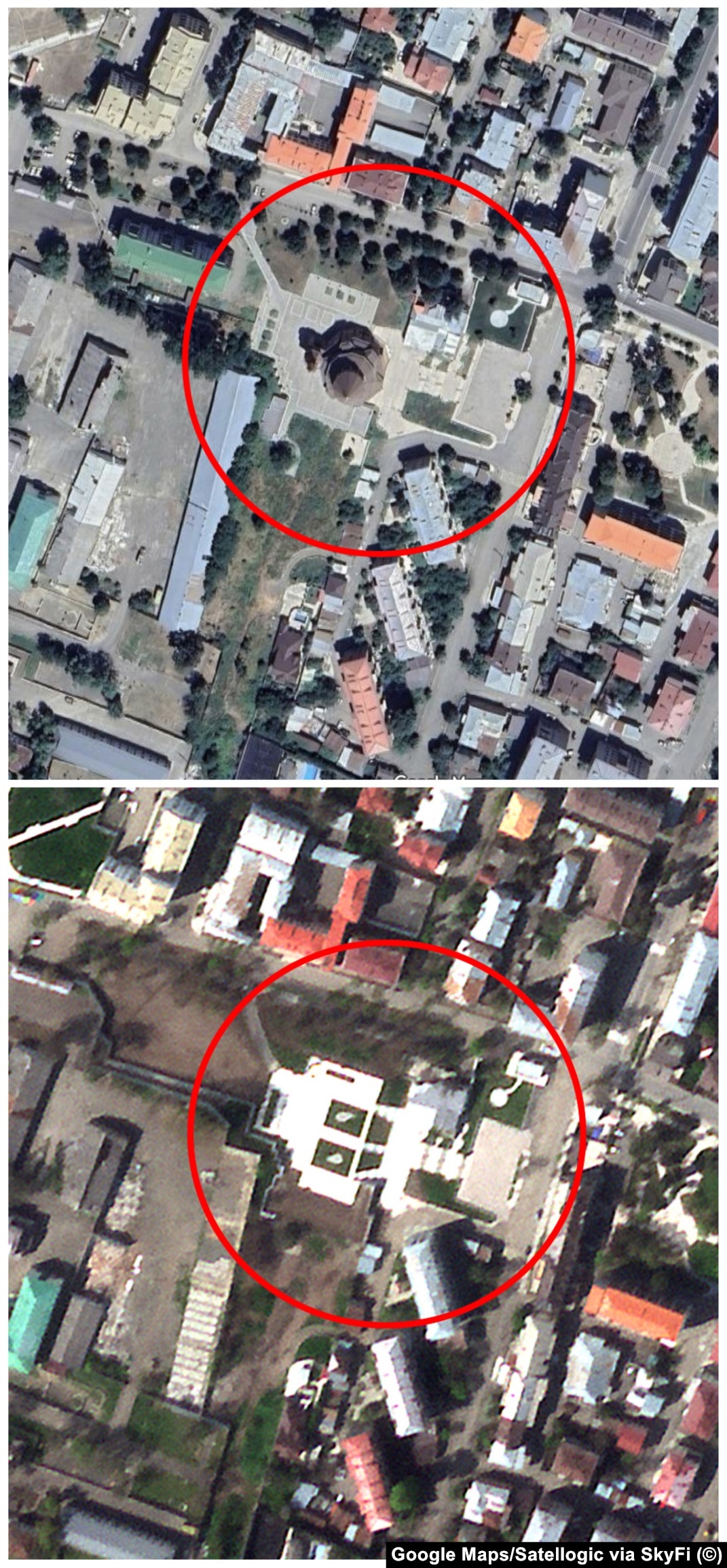 Photo Exclusive: Cathedral, Church Demolished In Nagorno-Karabakh