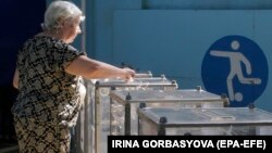 Secție de vot din Mariupol 