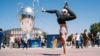 UKRAINE – Freestyle girl on the day of the final match of the Champions League in Kyiv, May 26, 2018