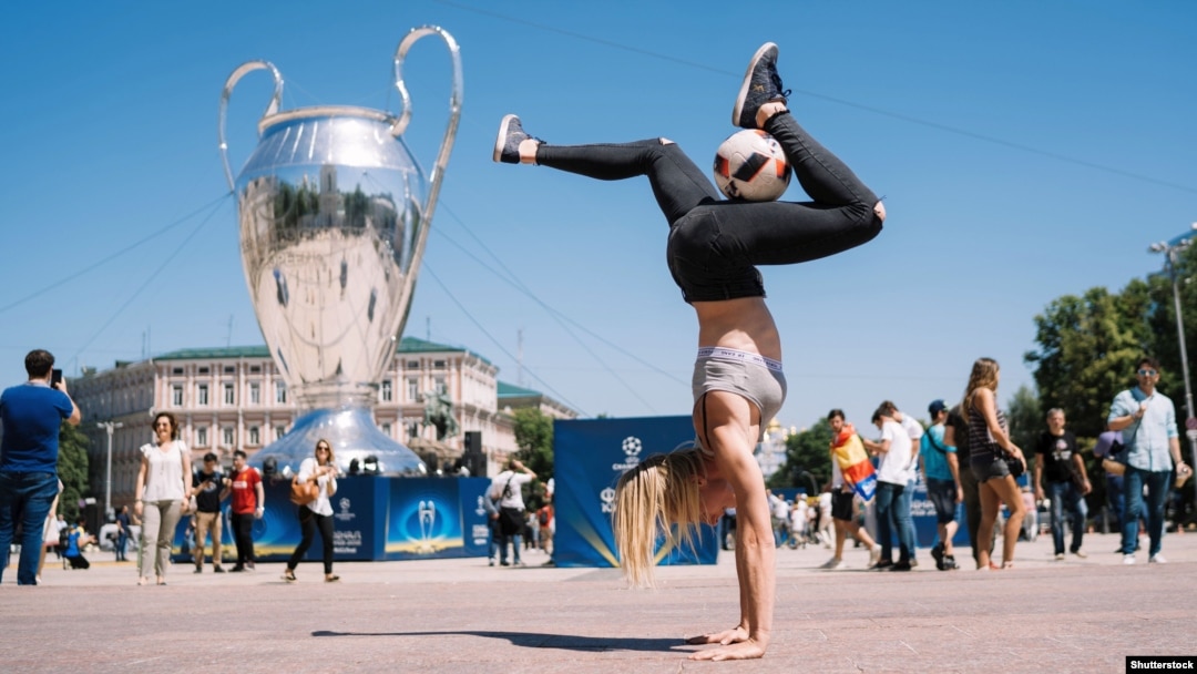 Финал футбольного матча Лиги чемпионов в Киеве, 26 мая 2018 года 
