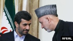 حامد کرزی رییس با رییس جمهور ایران در ارگ رایست جهور ملاقات کرد