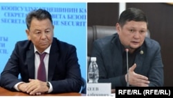 Өмүрбек Суваналиев менен Сыймык Жапыкеев. Коллаж.