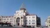 Nagorno-Karabakh -- The parliament building in Stepanakert, September 7, 2018.