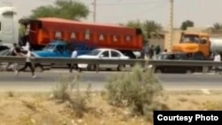 Residents of Gheyzanieh district in Khuzestan province protest lack of drinking water. May 23, 2020