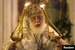 Патріарх Ілія ІІ, предстоятель Грузинської православної церкви. Тбілісі, 2013 рік