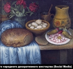 Катерина Білокур, «Снідання», 1950 рік