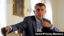 Andrej Babiš la un interviu pentru Reuters la Hrzan's Palace, Praga, 31 iulie 2018.