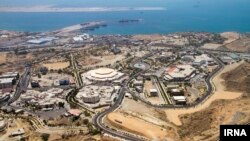 نمای هوایی از بندر چابهار