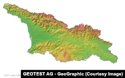 შვეიცარიული კომპანია GEOTEST AG-ისა და ქართული კომპანია GeoGraphic-ის შექმნილი მყინვარული ცხელი წერტილების რუკა საქართველოში, 2024