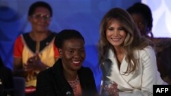 ملانیا ترامپ به همراه مالبوگو ملولفه از بوتسوانا