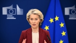 Очільниця Єврокомісії Урсула фон дер Ляєн представляє пропозицію репараційної позики Україні. Брюссель, Бельгія, 3 грудня 2025 року