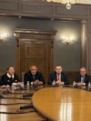 Boyko Borissov, delyan peevski and their 4 to 5 representatives around the Politburo Table