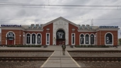 The Kramatorsk railway station is more than just a train station. It is a place of meetings and farewells.