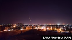 Робота протиповітряної оборони в небі над Дамаском, вересень 2018 року