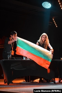  Алек Селвелиев и Велина Андонова на Световното състезание по диспути 