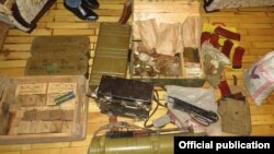 Armenia - A photograph of what the National Security Service called an ammunition cache found in a Yerevan apartment, 5Aug2016