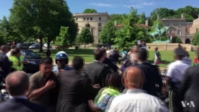 Tuča ispred Ambasade Turske u Vašingtonu
