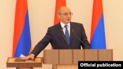 Bako Sahakian, the leader of Azerbaijan's breakaway region of Nagorno-Karabakh. (file photo)