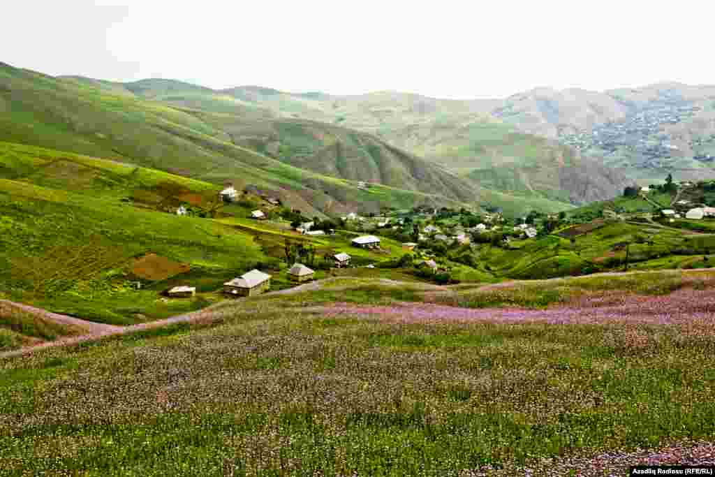 Yardımlı rayonu. Talış dağlarının ətəyində bir kənd