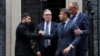 Președintele ucrainean, Volodimir Zelenski, alături de cel francez, Emmanuel Macron, cancelarul german, Friedrich Merz, și premierul britanic Keir Starmer, la reședința acestuia din Downing Street de la Londra, pe 8 decembrie 2025