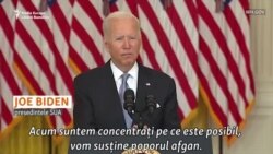 Președintele Joe Biden - părăsirea Afganistanului