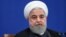 Iranian President Hassan Rouhani, in a press conference in Tehran on Monday, October 14, 2019.