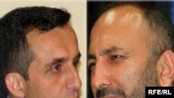 Amrullah Salih (left) and Mohammad Anif Atmar 