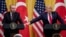 FILE PHOTO: U.S. President Donald Trump and Turkey's President Tayyip Erdogan hold a joint news conference at the White House in Washington
