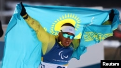 Ербол Хамитов паралимпиада чемпионы атанған сәт. 13 наурыз 2026 жыл.