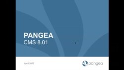 Presentation Pangea Release 8.01