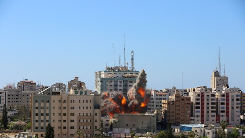 ისრაელის ავიაციამ გაანადგურა შენობა, რომელსაც 