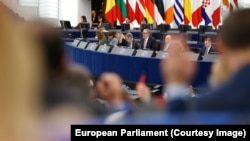 Резолюция «Дело Элене Хоштария и политических заключенных при режиме «Грузинской мечты» в Грузии» в Европарламенте была принята 438 голосами «за», 37 «против». Страсбург, 12 марта, 2026 г. 