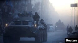 Ushtarët rusë në Alepo të Sirisë, foto nga arkivi