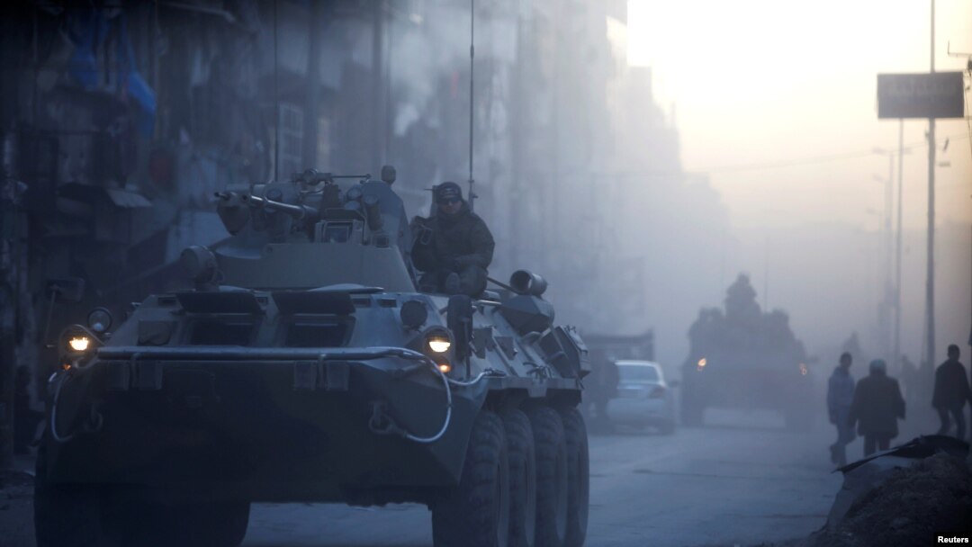 Российский военный патруль (Алеппо, февраль 2017 года)