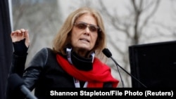 Gloria Steinem govori na ženskom maršu u Washingtonu, SAD, 21. januara 2017.