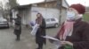 Kazakh Women Picket Chinese Consulate In Almaty Demanding Relatives' Release