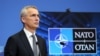 BELGIUM -- NATO Secretary-General Jens Stoltenberg held a news conference on March 22 ahead of a foreign ministers meeting in Brussels.