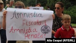 Protest împotriva așa-numitei reforme fiscale, Chișinău, 27 iulie 2018